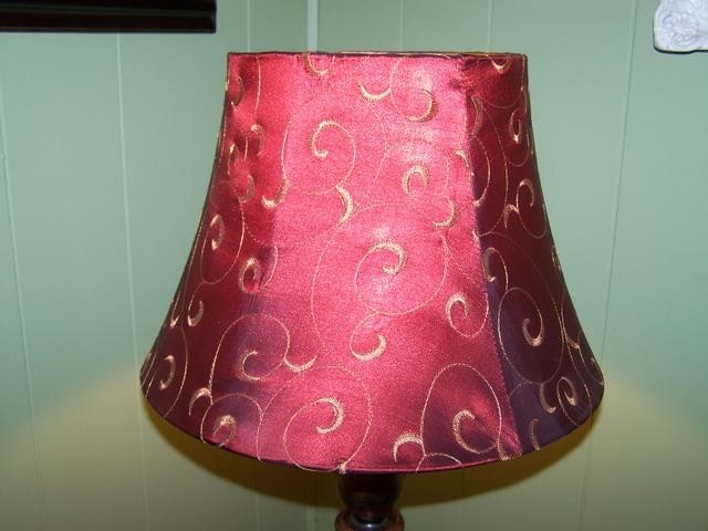Burgundy gold lamp shade nex tech classifieds