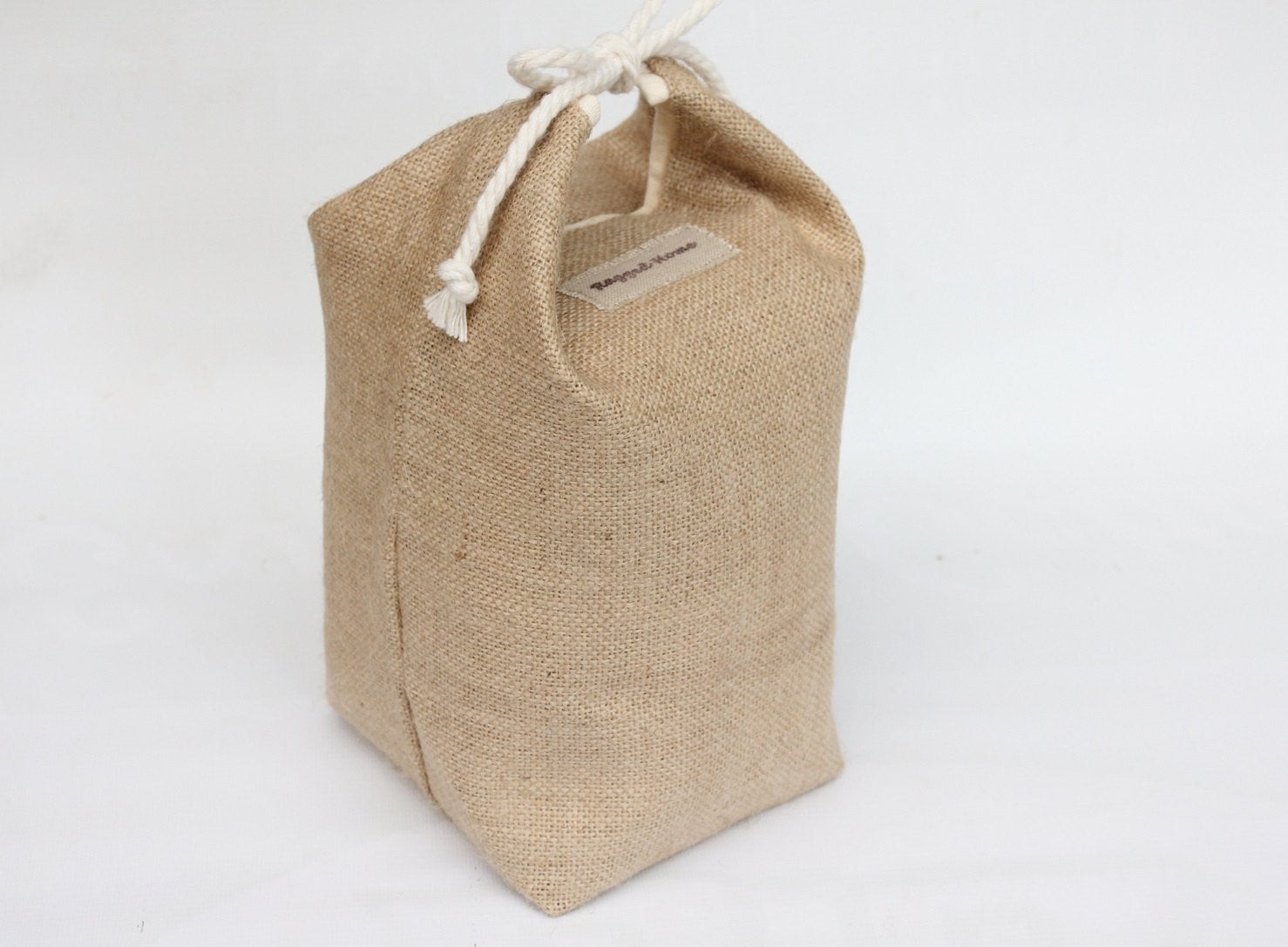 Hessian burlap door stop nautical coastal country beach