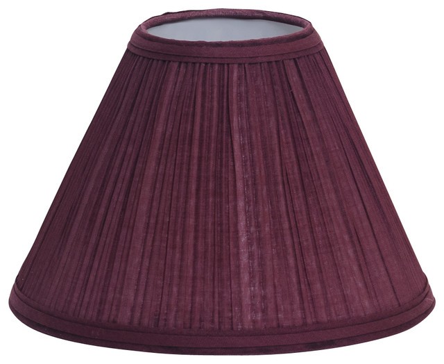 Mushroom pleat empire lampshade 12 burgundy