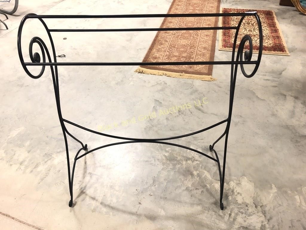 Black wrought iron quilt rack black and gold auctions llc