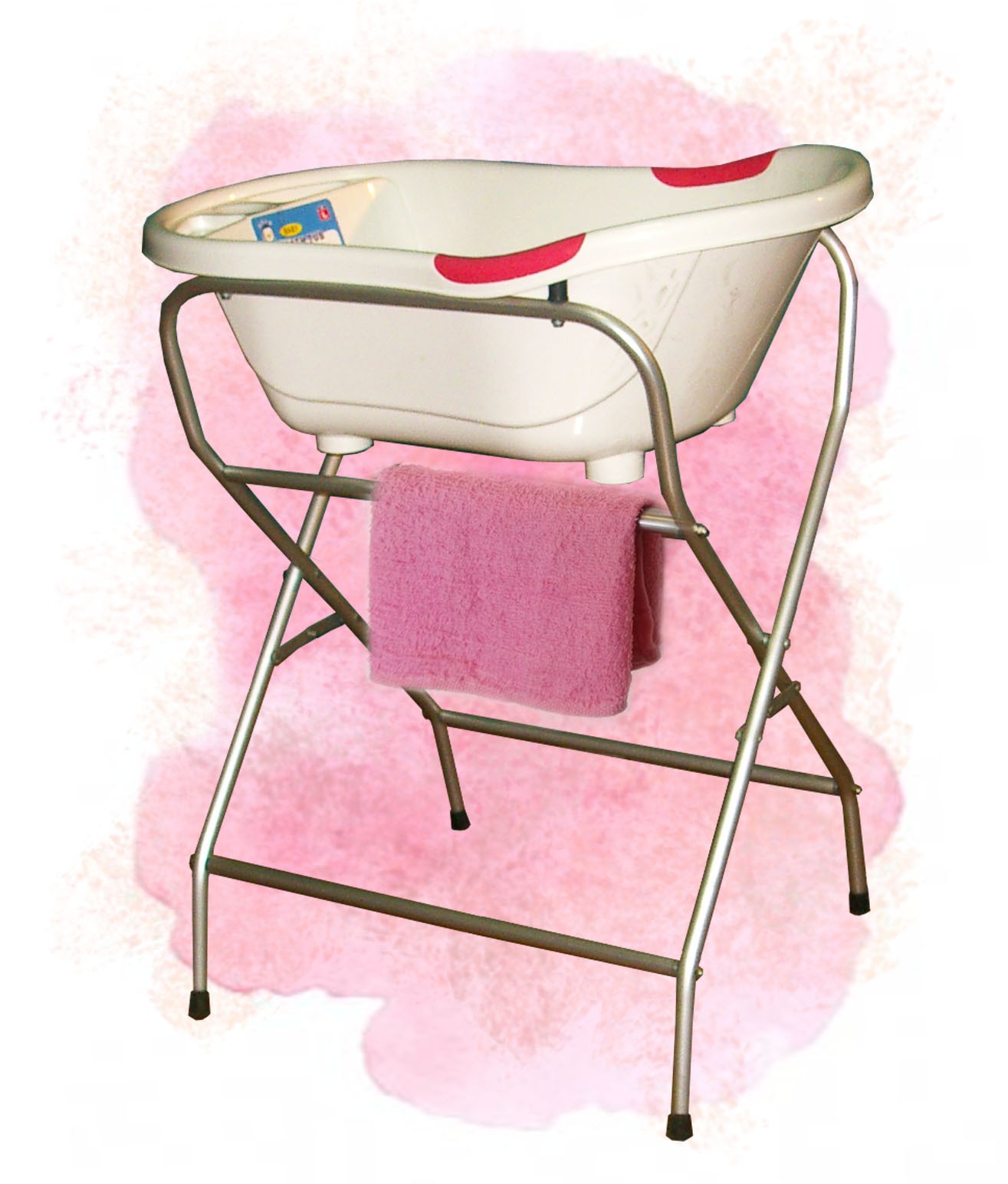 Product aluminium baby bath stand