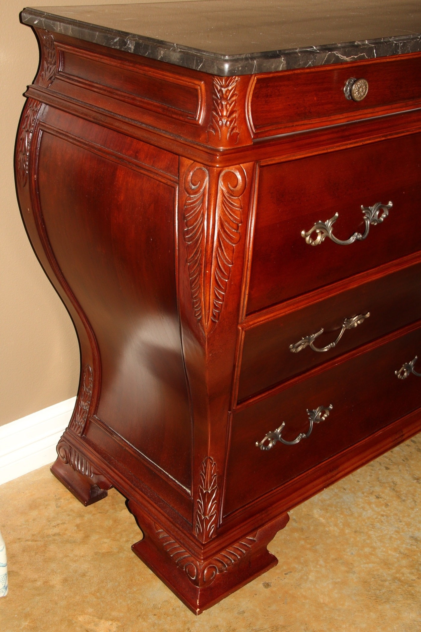 Bombay r furniture co marble top bombe chest ebth 1