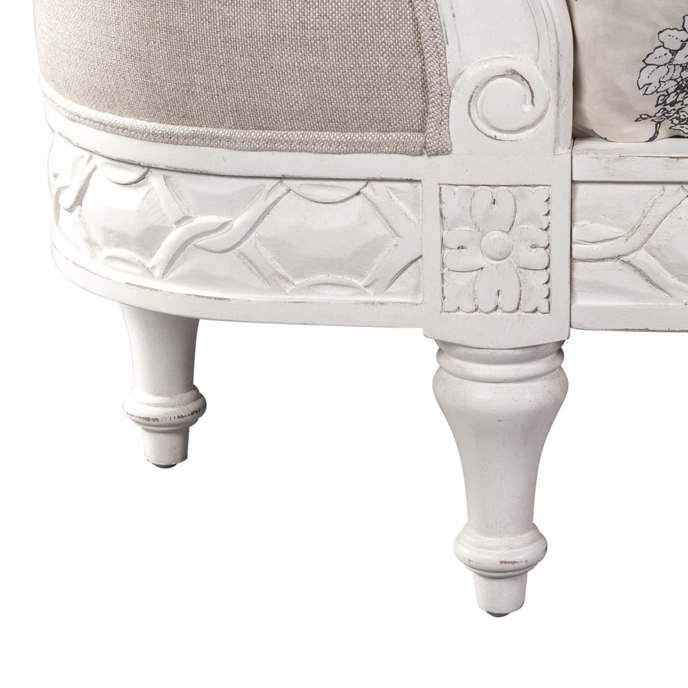 French i josephine distressed white french linen bed i