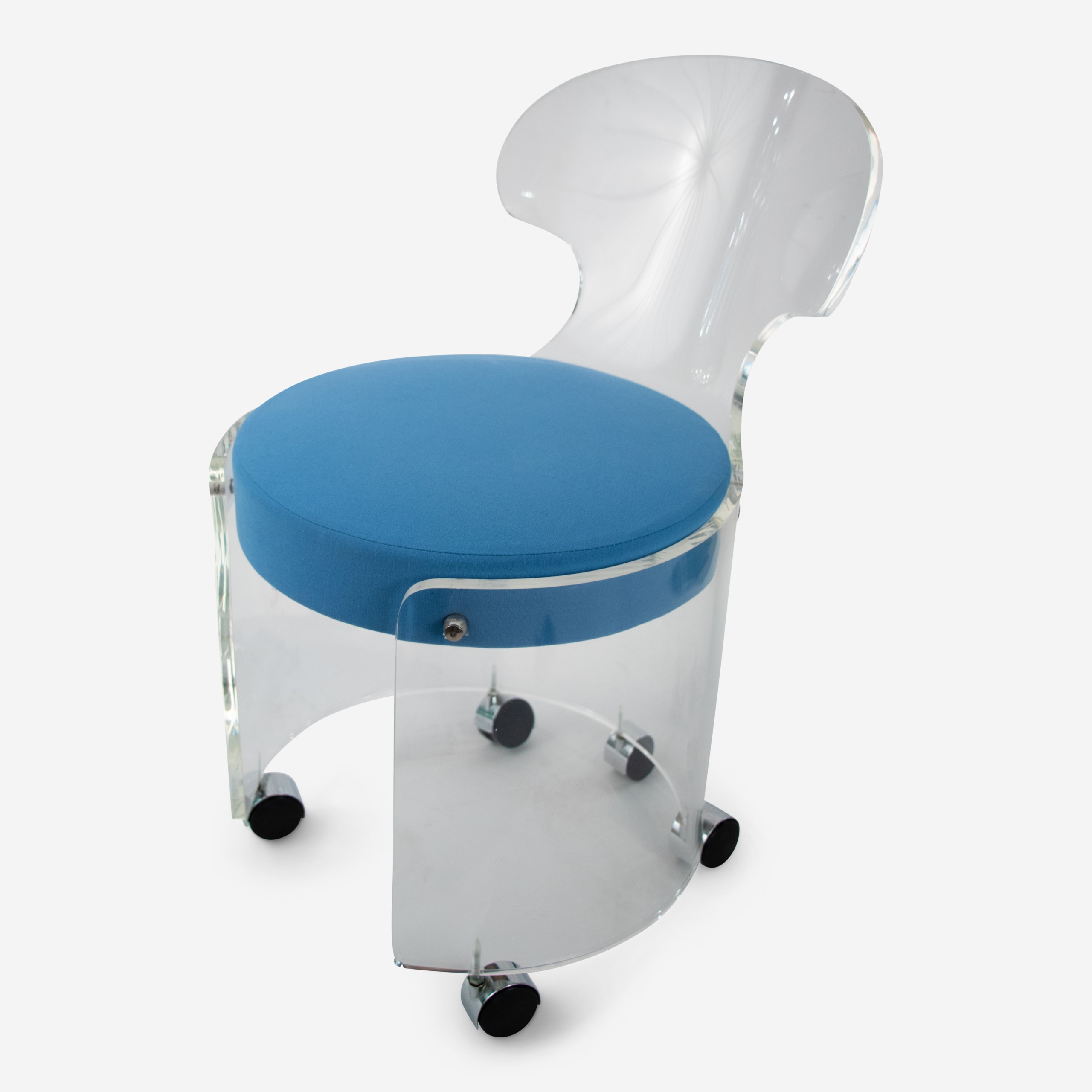 Lucite stool the silver fund