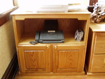 Red oak office furniture printer stand by gary lucas