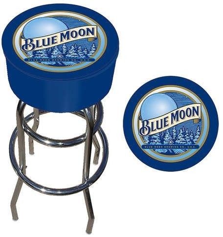 Trademark global 31 swivel bar stool blue moon logo bar