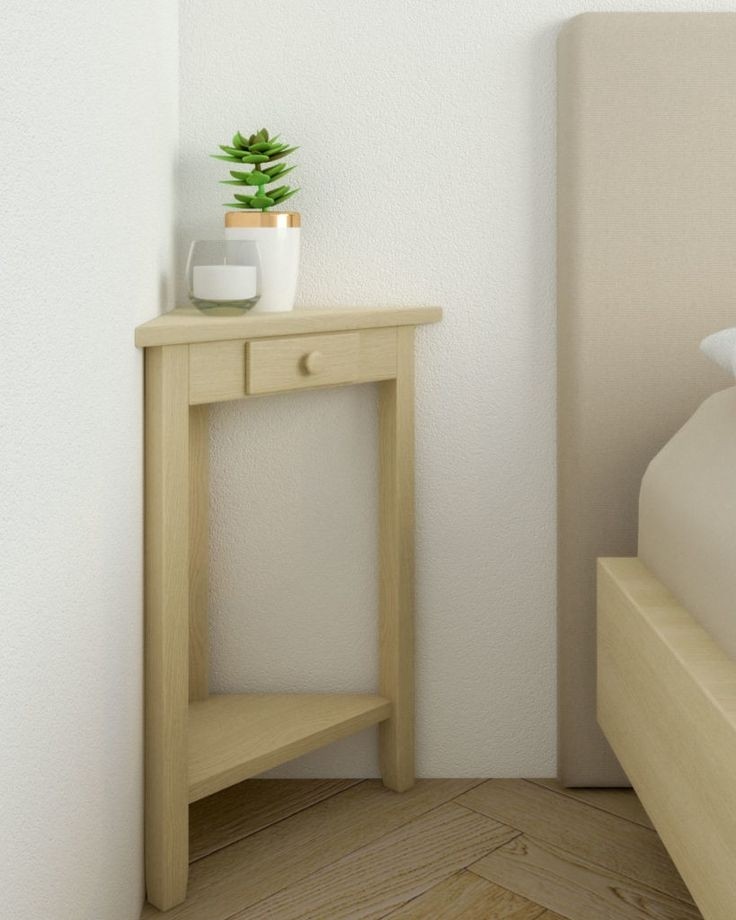 Corner nightstand table bedroom night stands rustic