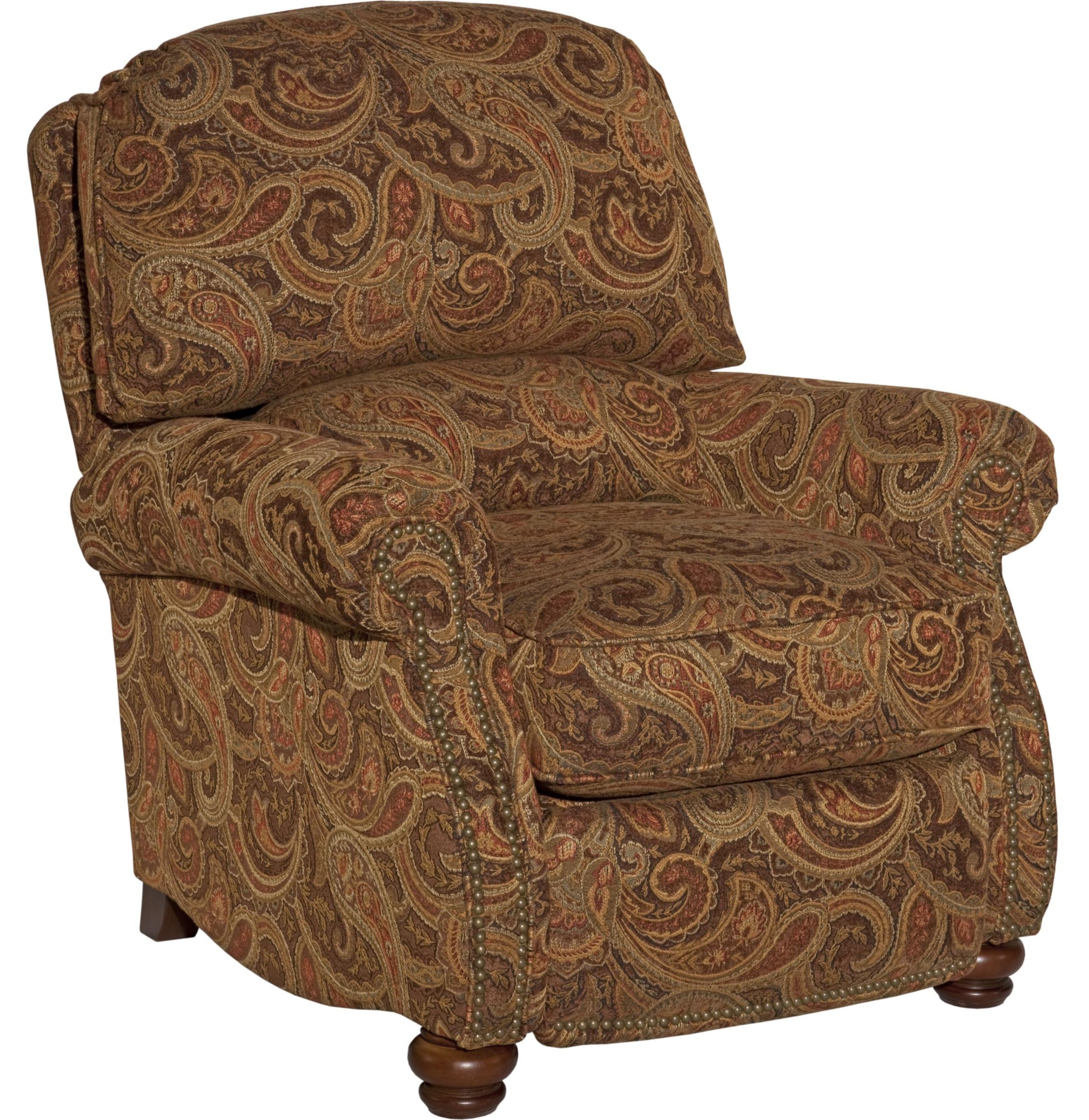 Broyhill furniture laramie recliner with turned wood feet 2