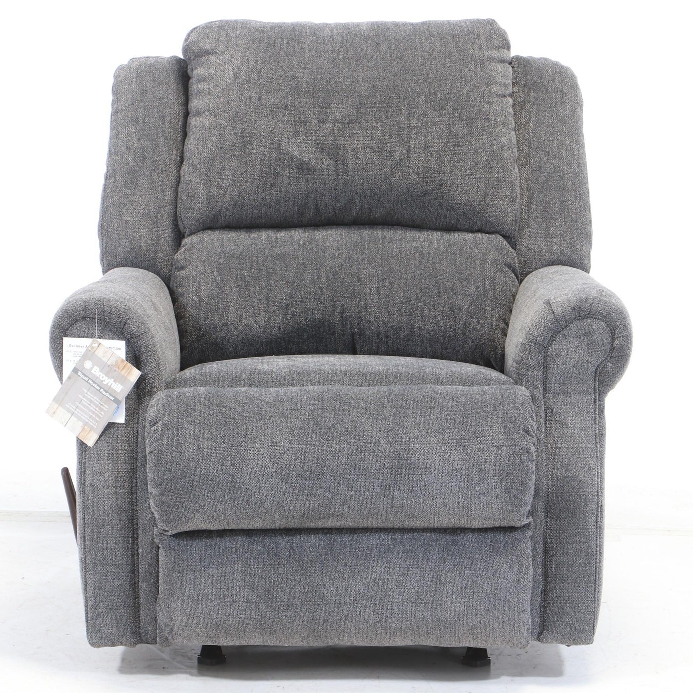 Broyhill tripoli chenille upholstered rocker recliner 1