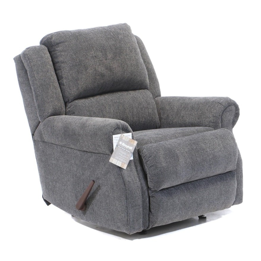 Broyhill tripoli chenille upholstered rocker recliner
