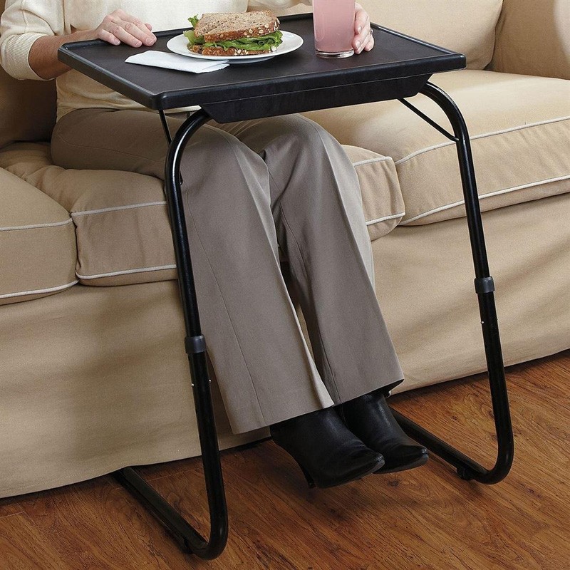 Deluxe adjustable height tilt slide under table top tv