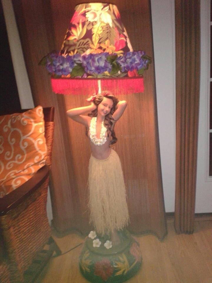 Hula girl lamp floor vintage motion hula lamp hula girl