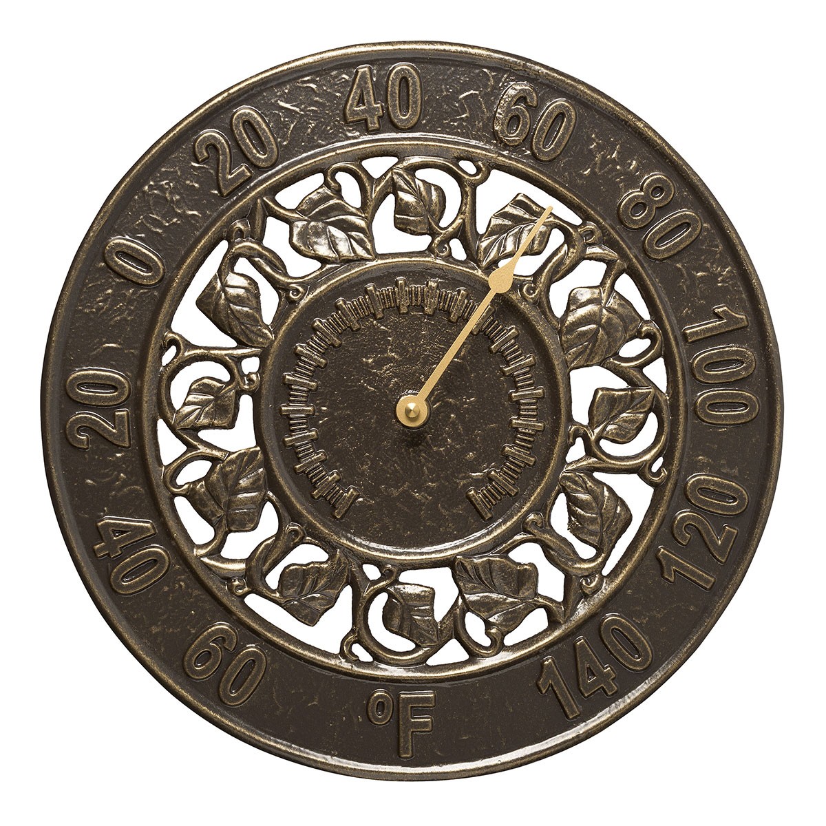 Ivy indoor outdoor wall thermometer french bronze