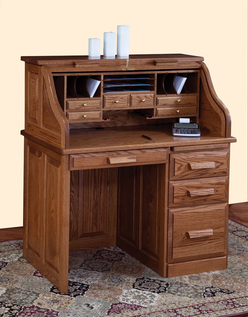 Stapleton solid wood roll top desk
