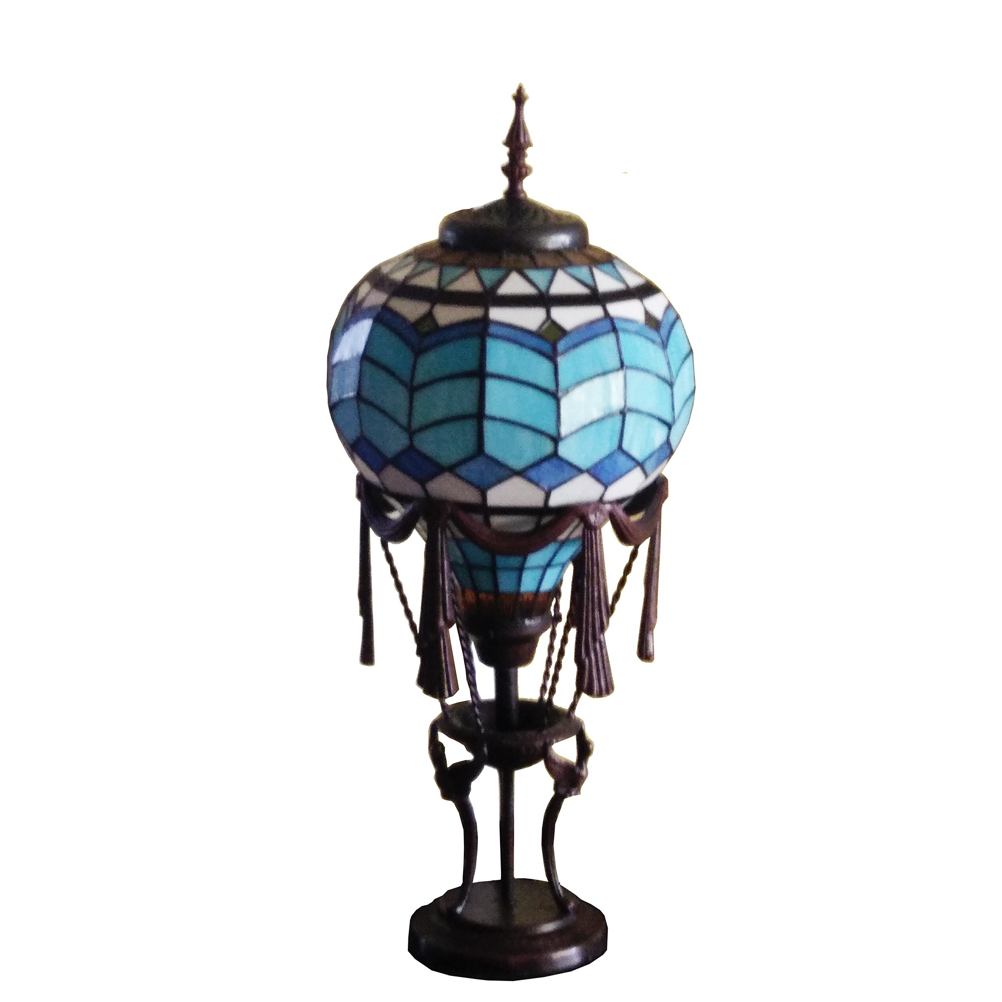 Tlc00228 tiffany style hot air balloon accent lamp jiufa