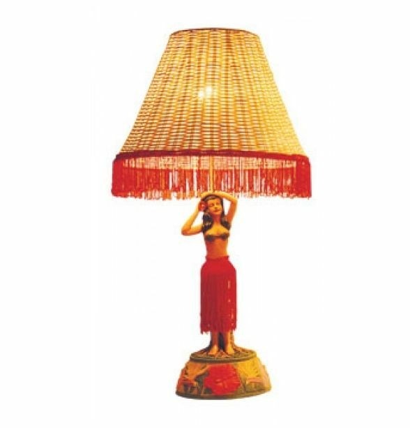 Vintage style motion hula lamp 26 hula girl with