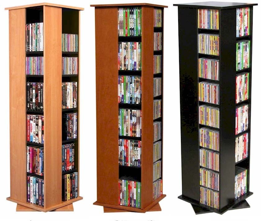612 cd 288 dvd floor spinner storage tower rack new