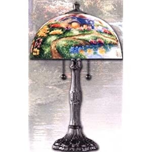Lamps beautiful thomas kinkade lamp everetts cottage