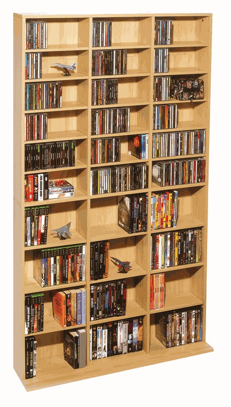 Large wood dvd rack 1080cd or 504dvd