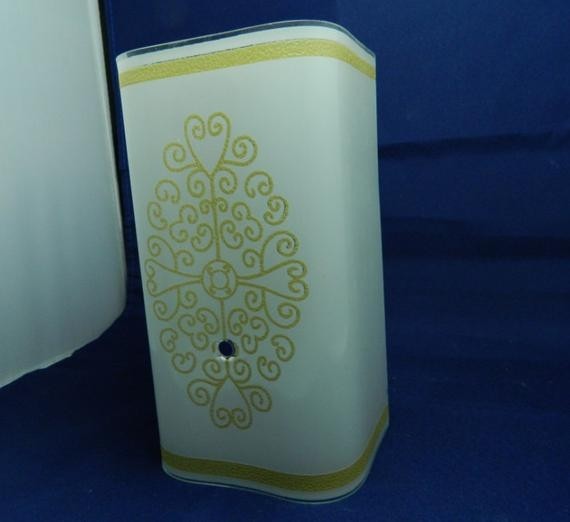 Mid century glass wall sconce cover