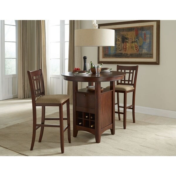 Mission casual dark planed oak 42x42 pub table free