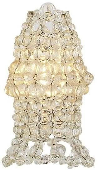 Paris clear beaded chandelier bulb cover