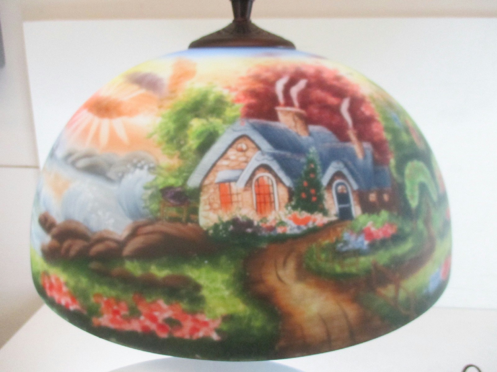 Thomas kinkade a new day dawning table lamp