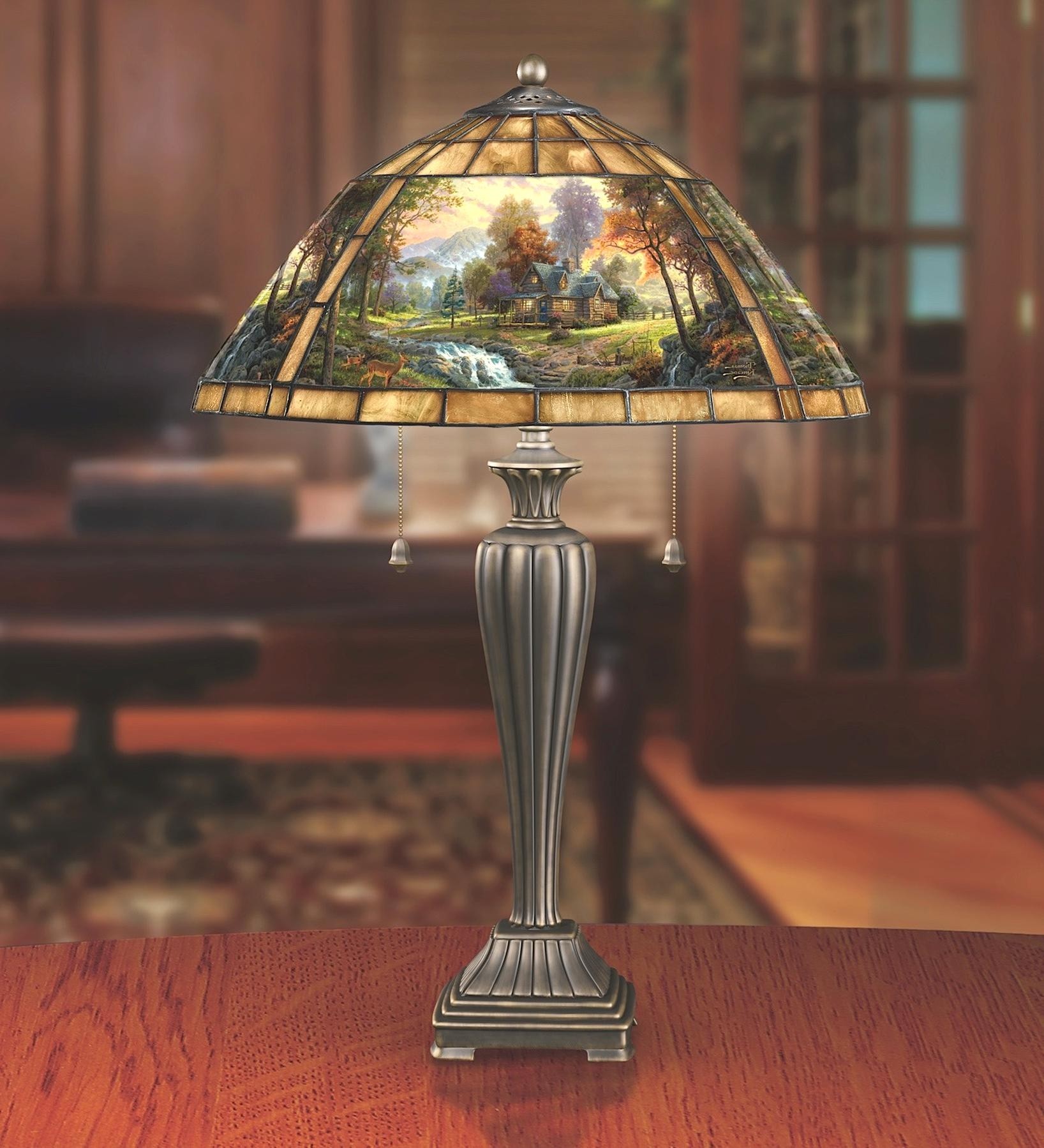 Thomas kinkade lamp for sale only 2 left at 75