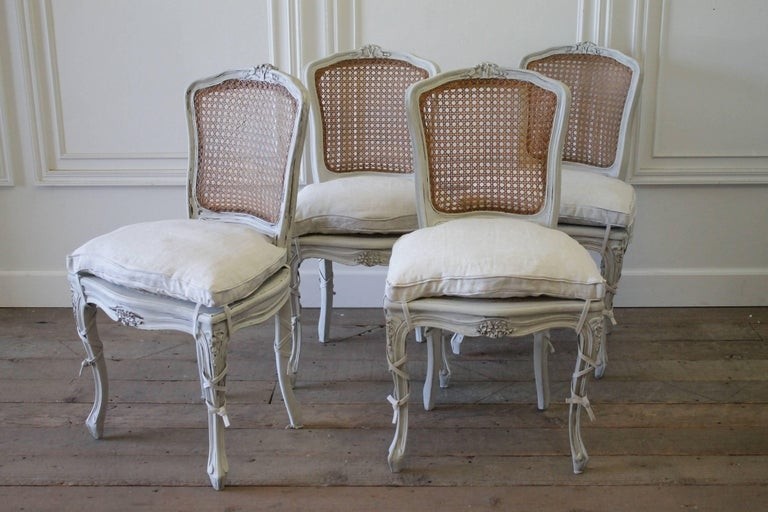 19th century set of four antique french louis xv style