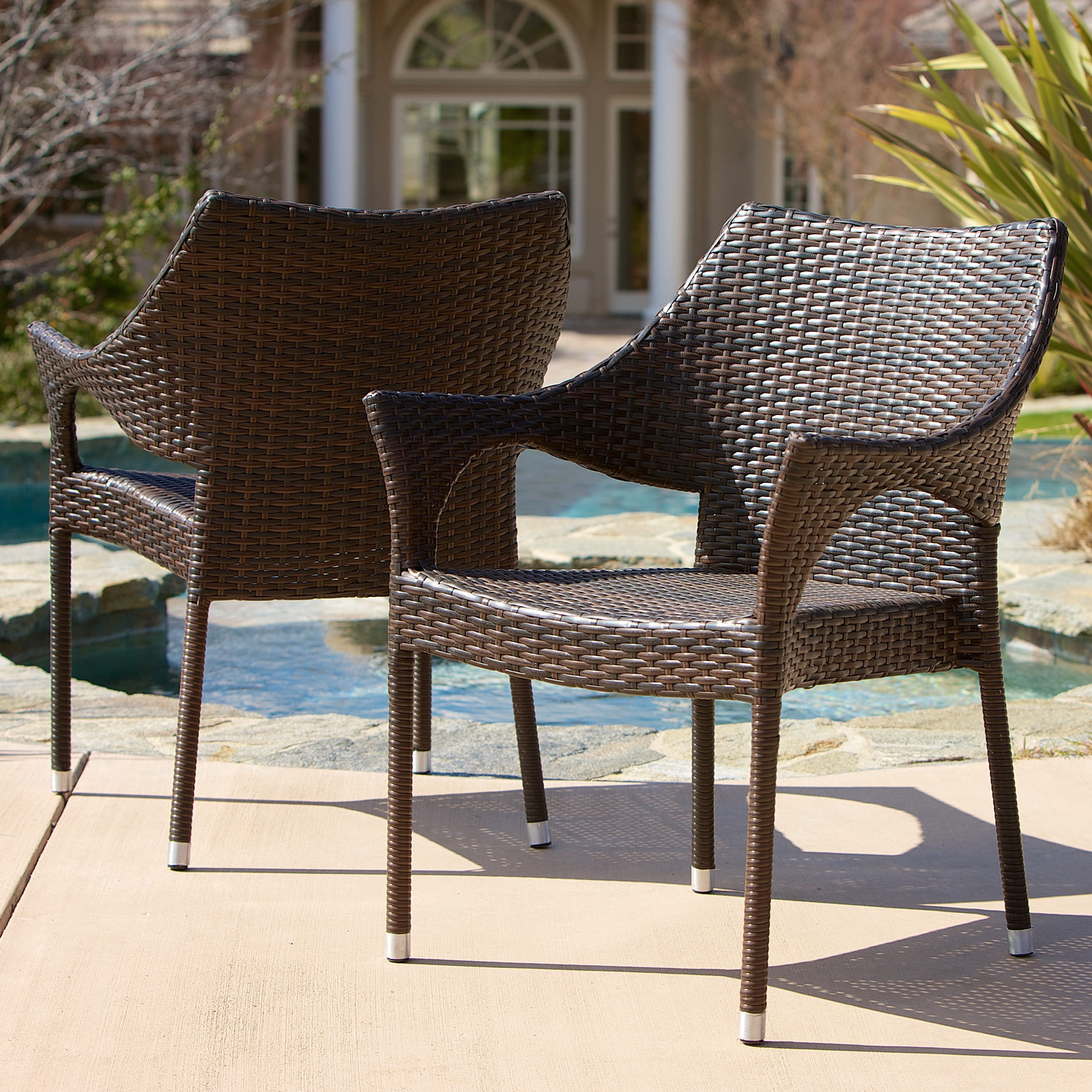 Alcott hill kentwood resin wicker patio chair without