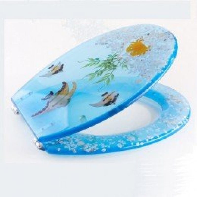 Mebasa transparent aquarium toilet seat toilet seats for 4