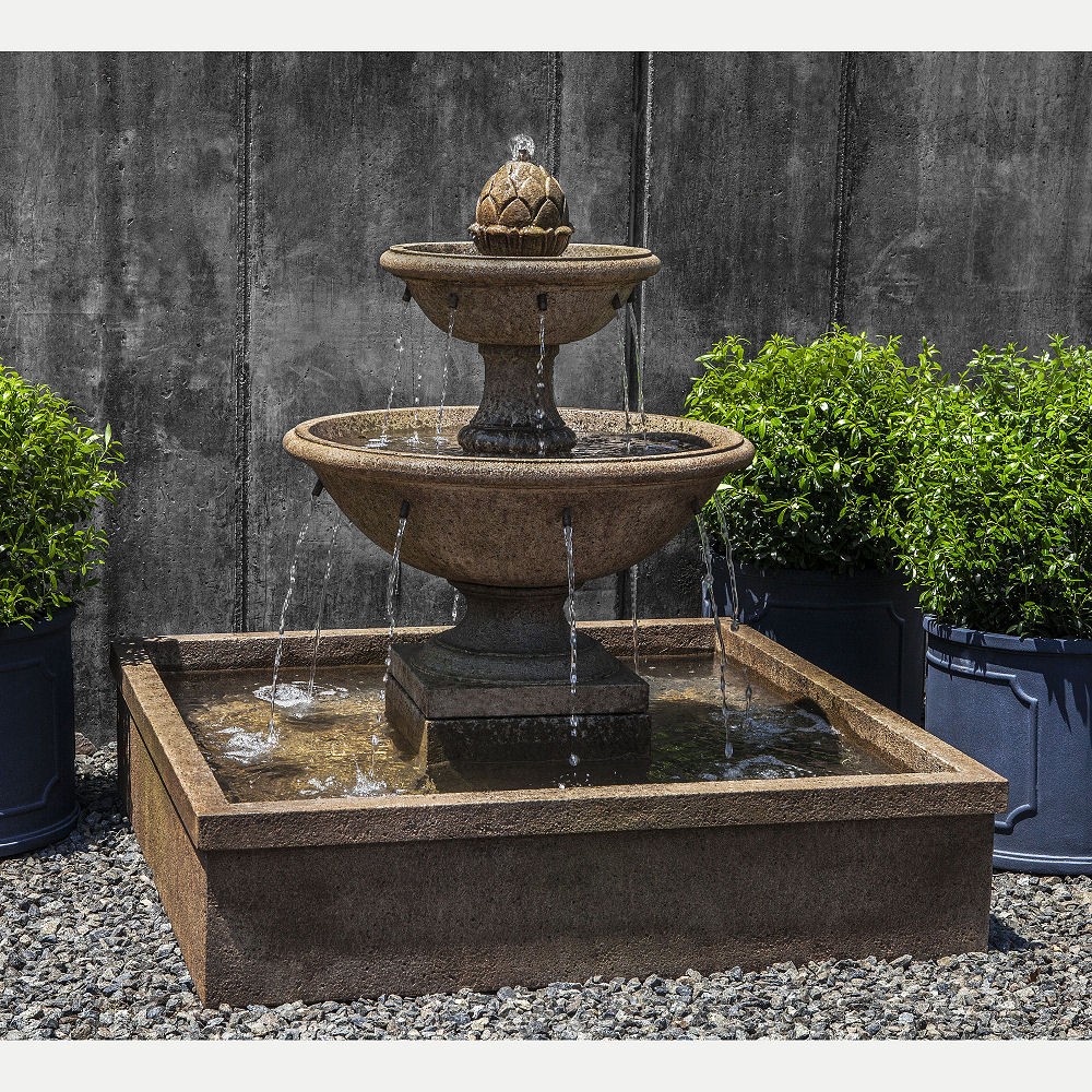 Mirande square basin outdoor water fountain kinsey
