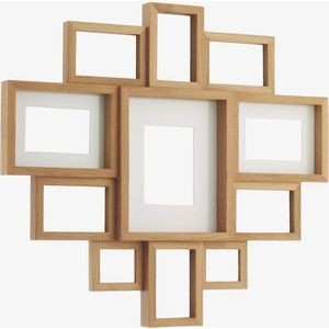 Oak collage frame arron oak multi aperture wooden