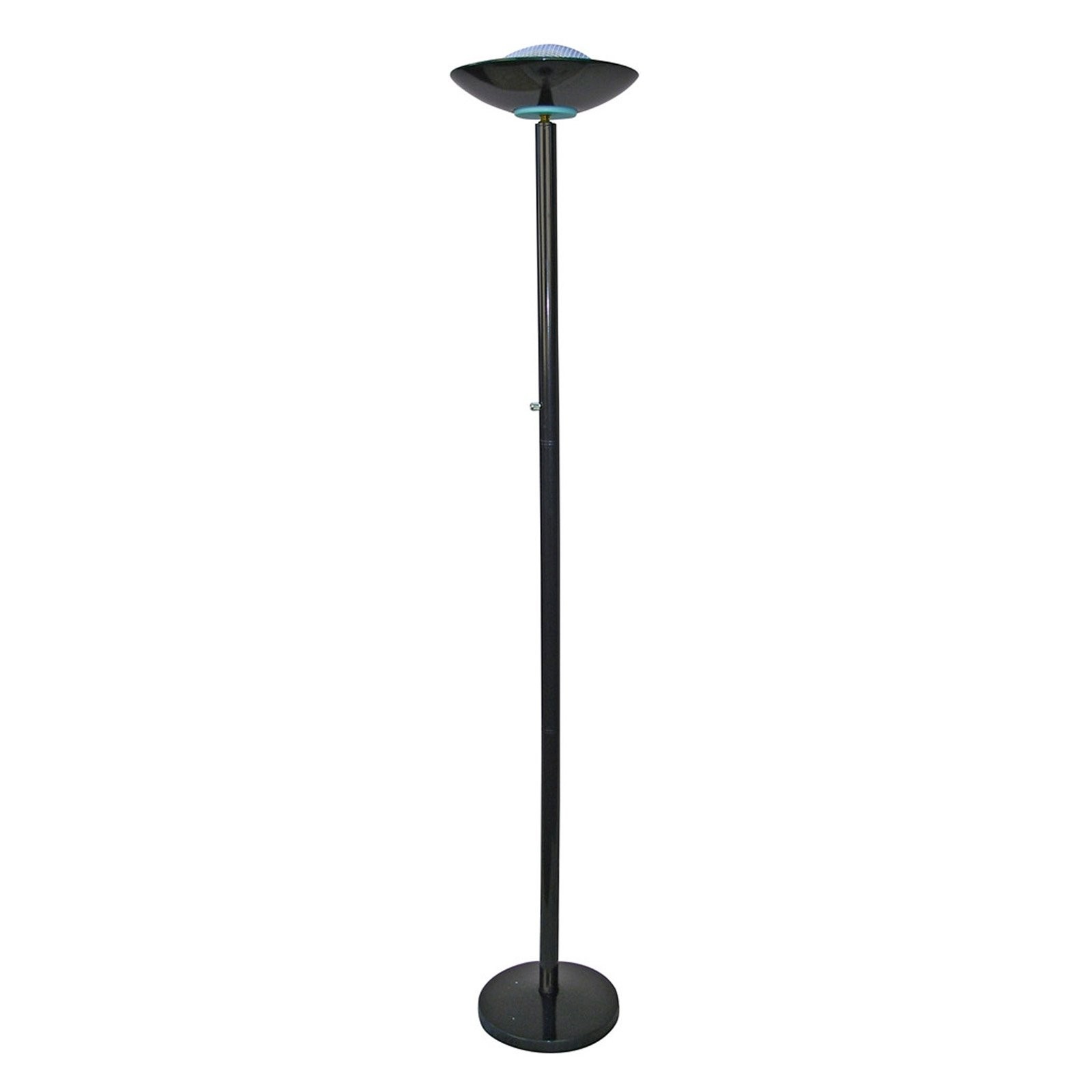 Ore international 190w halogen torchiere floor lamp black