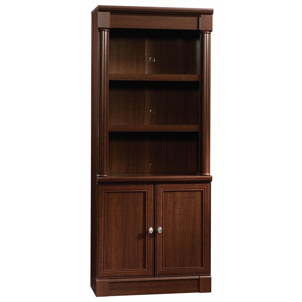 Sauder palladia collection 5 shelf bookcase with doors in