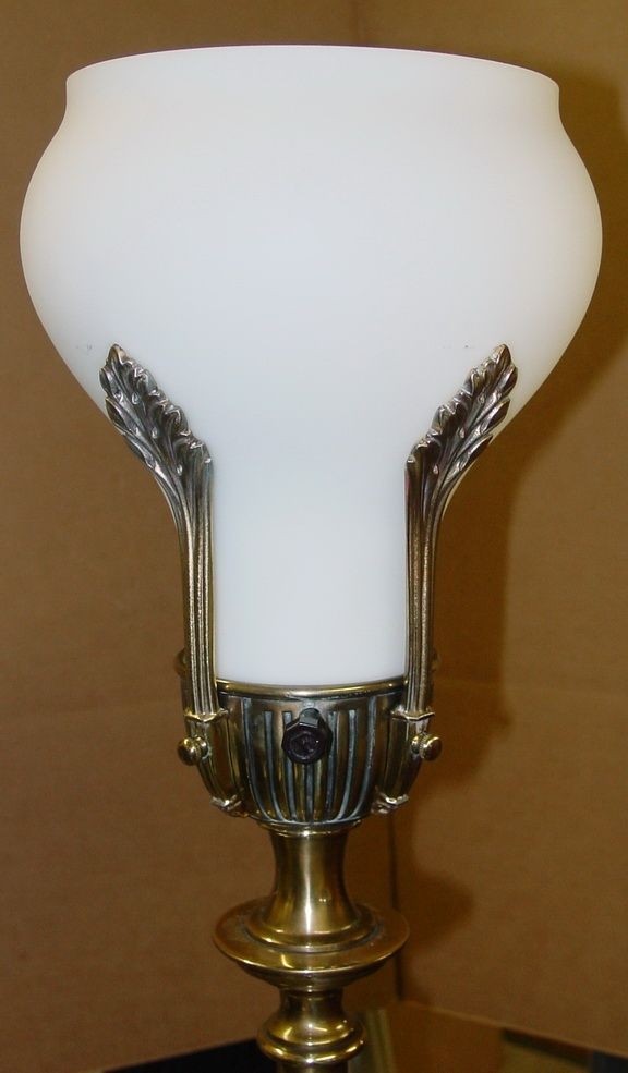 Stiffel torchiere lamp replacement glass vintage floor