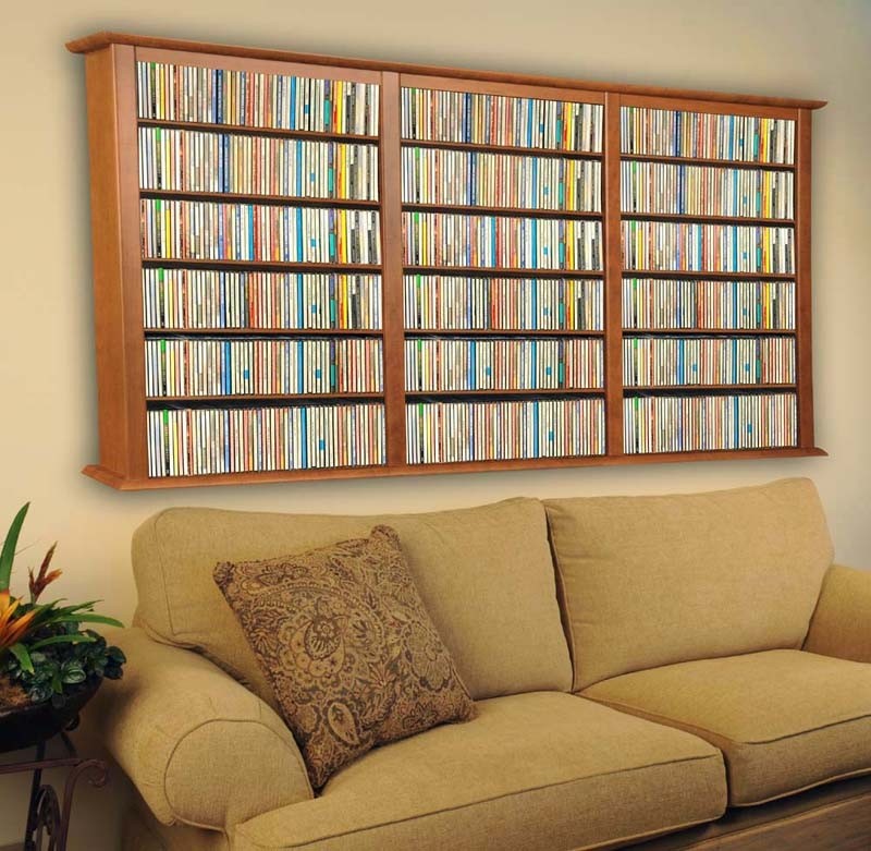 Wall mount cd dvd storage rack 1026 cd 480 dvd