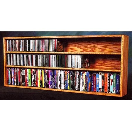 Wall mount dvd shelves honey oak