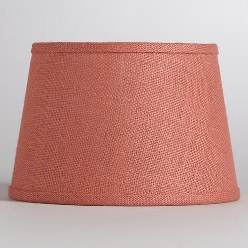 Coral burlap accent lamp shade coral aqua home pinterest