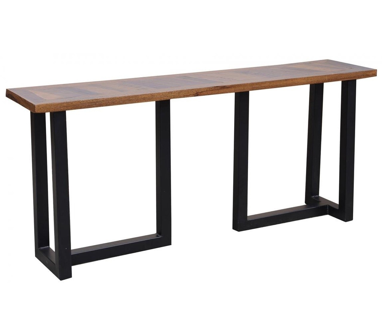 Loft geometric metal base console table zin home