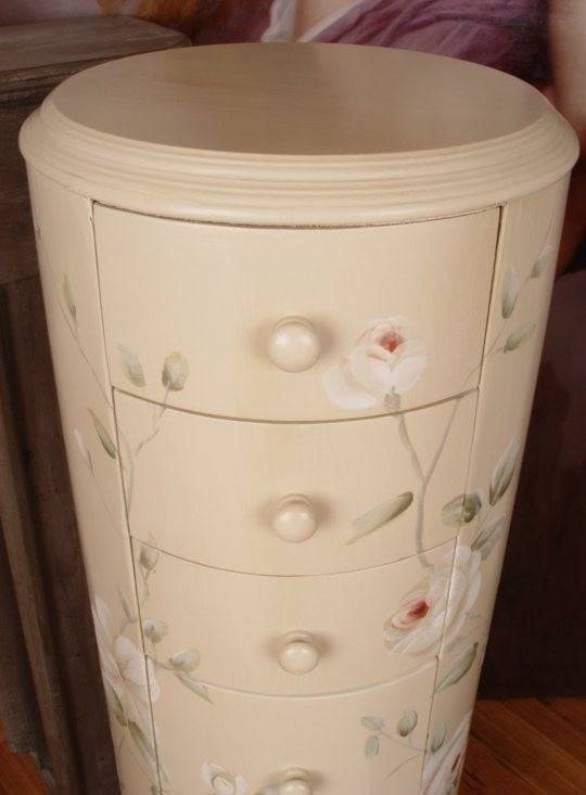 Round chest of drawers with 7 drawers roses ebay