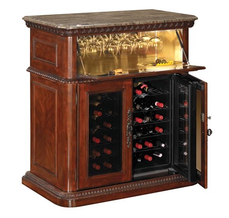 Tresanti 36 bottle rutherford cherry wood wine cooler