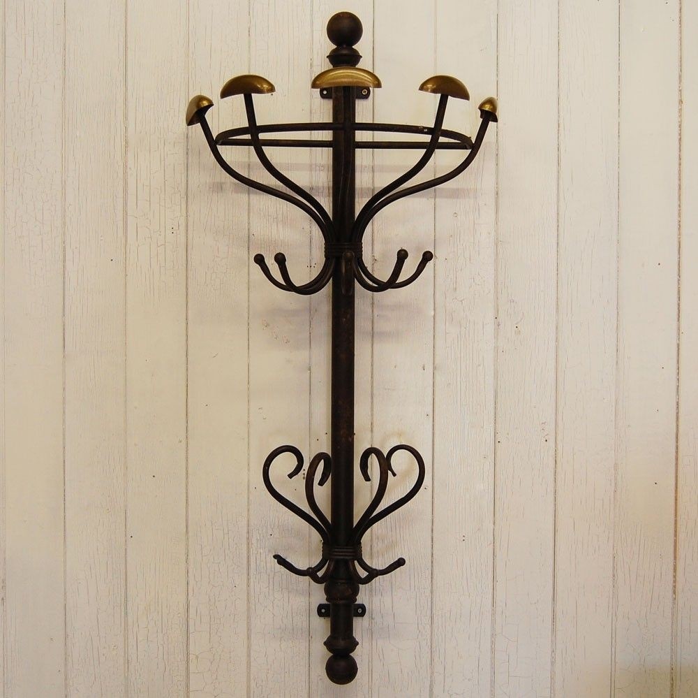 Antique wall mounted coat rack coat stand rack wall