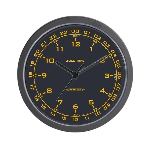 Zulu time military wall clock by scifinow