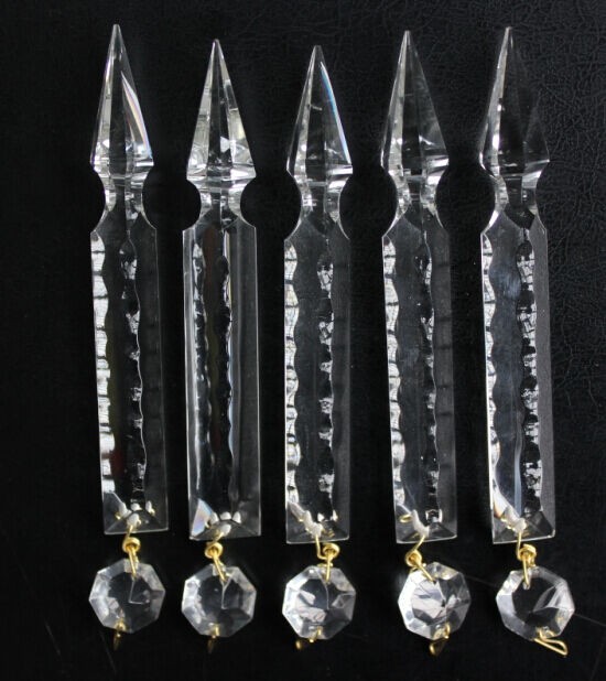 5lot crystal vtg 5 chandelier lamp part replacement