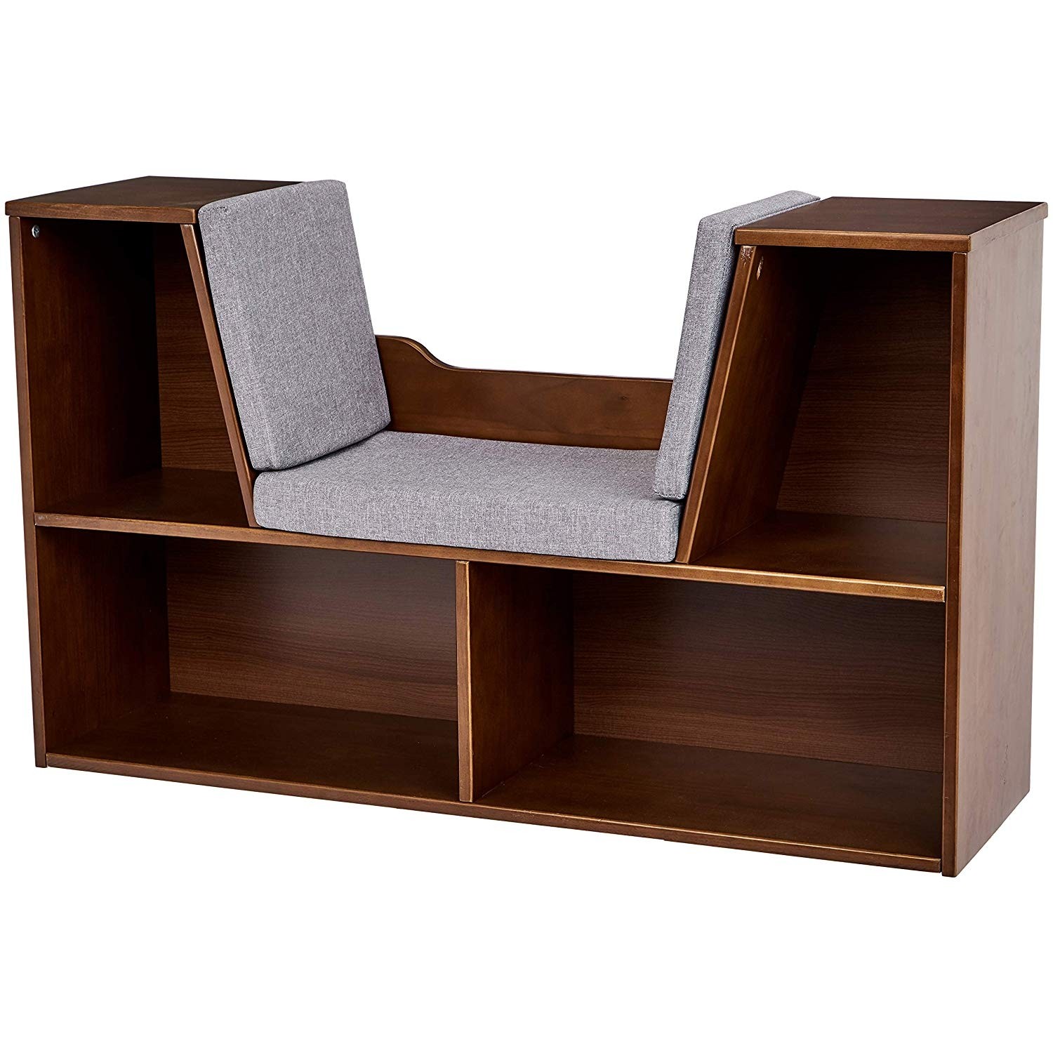 Amazonbasics kids storage bookcase with reading nook