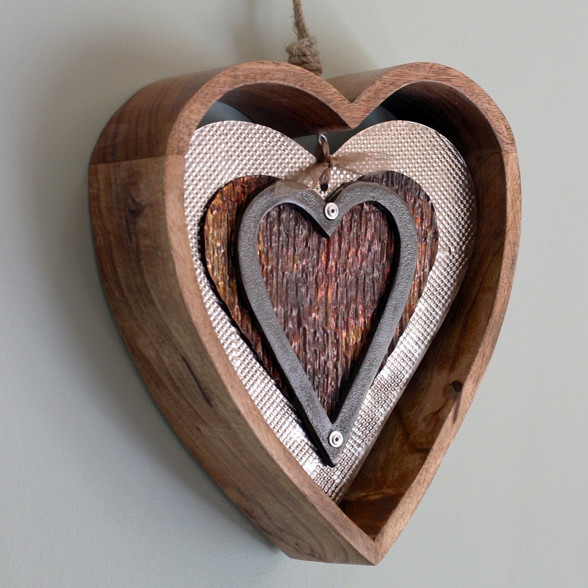 Carol braden llc wooden heart wall decor