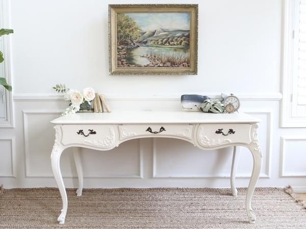 French provincial vintage executive desk writing desk