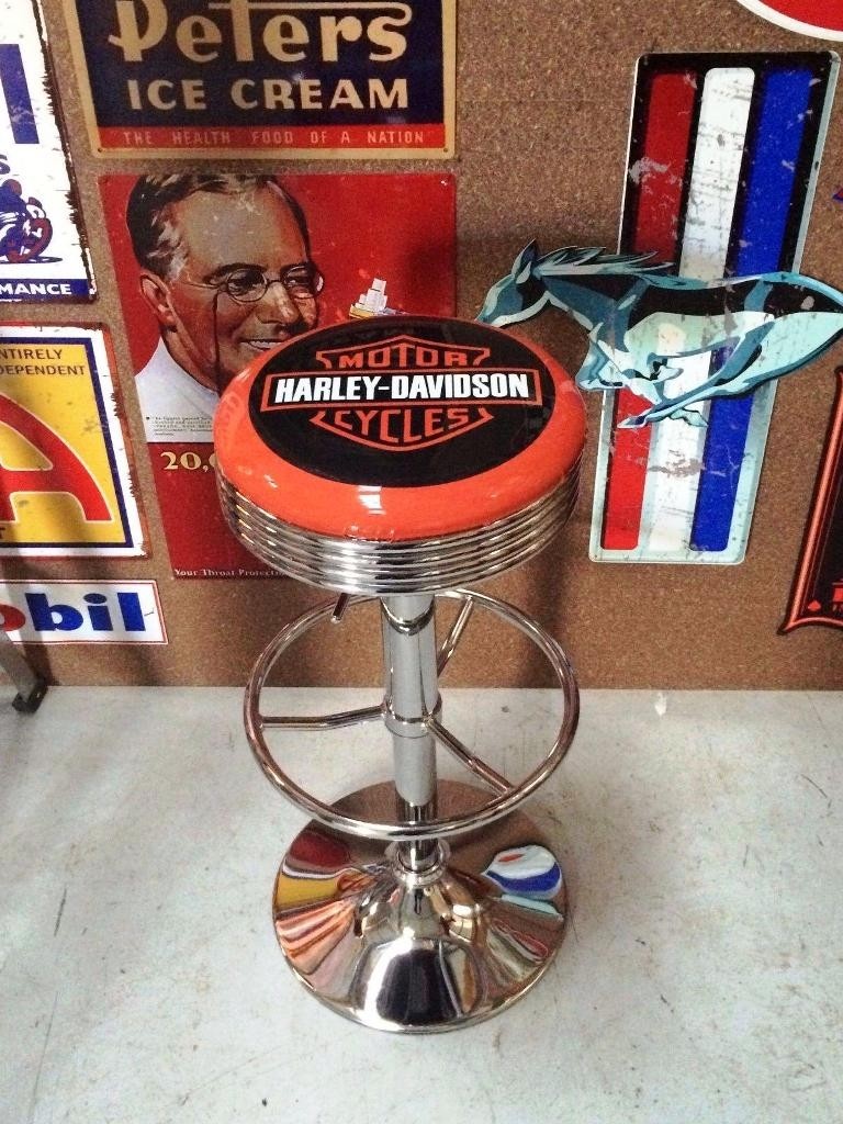 Harley davidson bar stool adjustable height home design