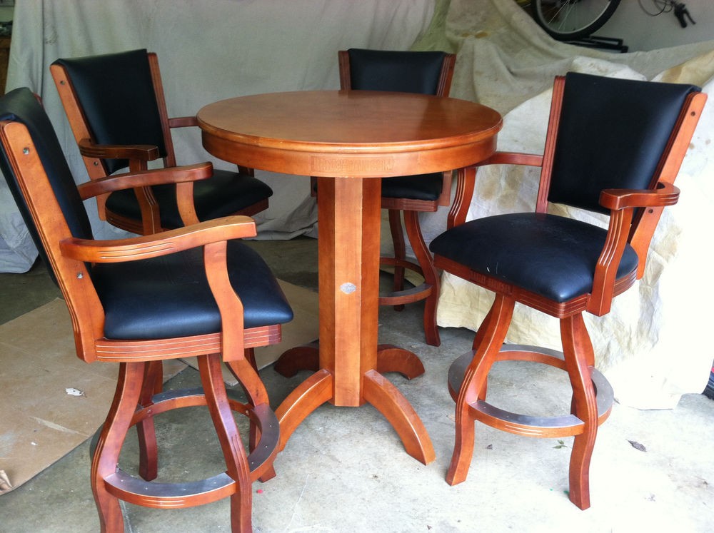 Harley davidson wood bar stools home modern decors